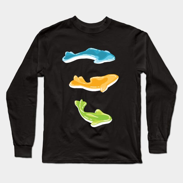 Three gummy sharks Long Sleeve T-Shirt by Witchie's